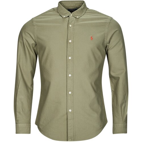 Polo Ralph Lauren Srajce z dolgimi rokavi SLBDPPCS-LONG SLEEVE-SPORT SHIRT Kaki Slike