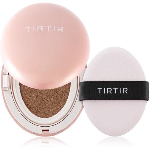 TIRTIR Mask Fit Aura Cushion Mini matirajoči tekoči puder v gobici odtenek 43N Deep Cocoa 4.5 g Slike