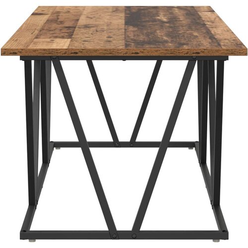 Stolić za kavu od starog drveta 100x50x40 cm - kvalitetna drvena i metalna konstrukcija Slike