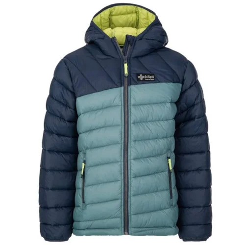 Kilpi Boys winter quilted jacket REBEKI-JB DARK GREEN