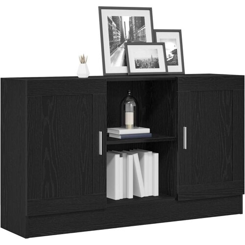  Sideboard Crna O&amp;scaron;tra 120x30 5x70 cm Od drvenih materijala Slike