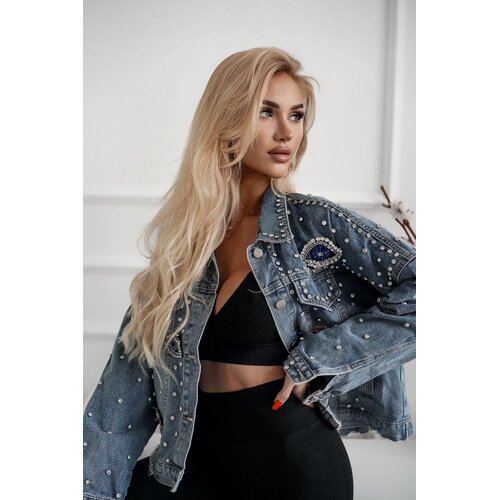 Beloved Edith jeans jakna modra Cene