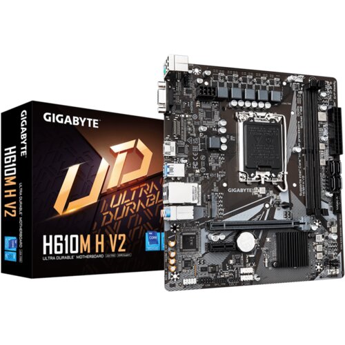 Gigabyte MB H610M H V2 G10,LGA1700; 2xDDR5 up to 96GB1xM.2; 4x SATA, HDMI, 1xPS2; 6xUSB Cijene