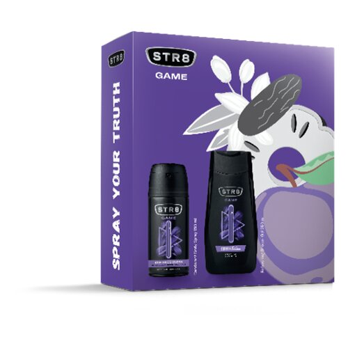 Str8 GAME set dezodorans 150 ml + gel za tu&amp;scaron;iranje 250 ml Slike