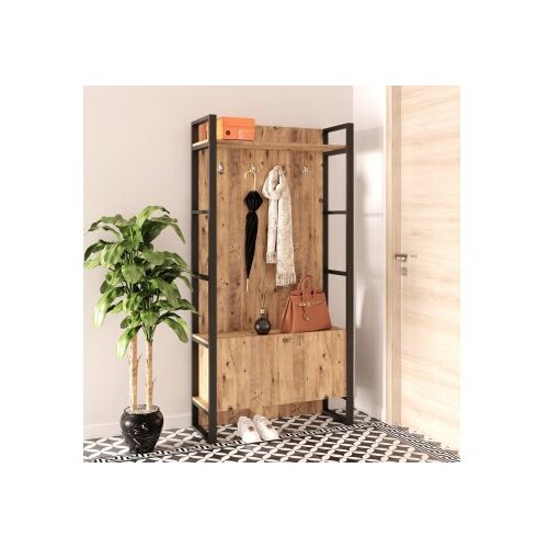 Hanah home Ml13 A Hall Stand Čiviluk u boji drveta (956LCS2811) Cene