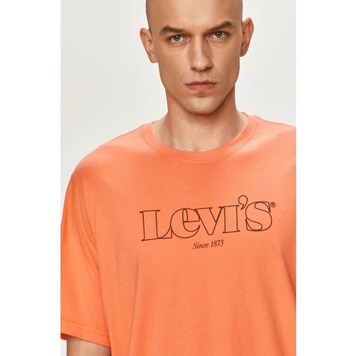 Levi's T-shirt oranžna barva