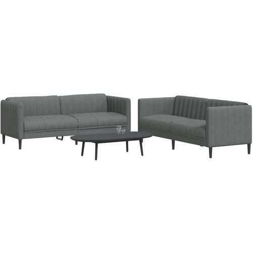 vidaXL 2-dijelni set sofa tamnosivi od tkanine Cijene