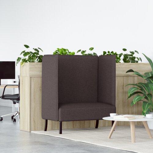  Sofa z visokim naslonom Temno rjava 109x56x121 cm Tkanina, (22094470) Slike