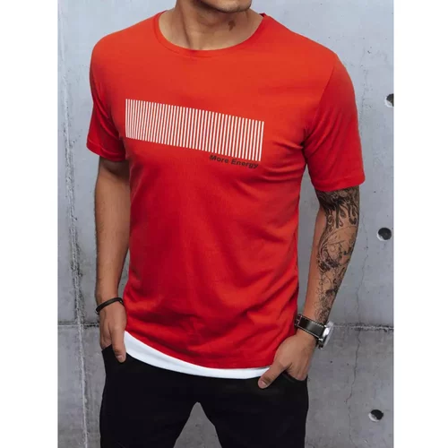 DStreet Red RX4651z men's T-shirt with print