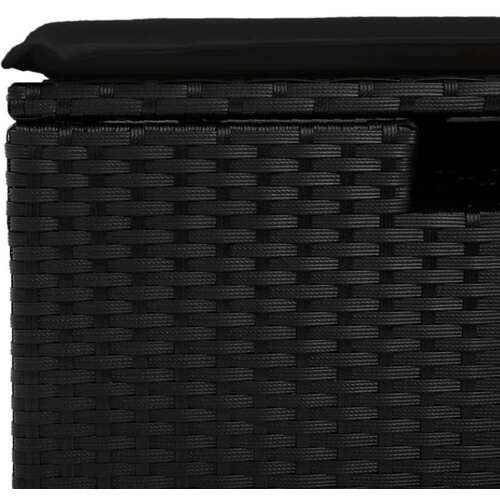 vidaXL 6-dijelni set vrtnih sofa s jastucima crni od poliratana Cijene