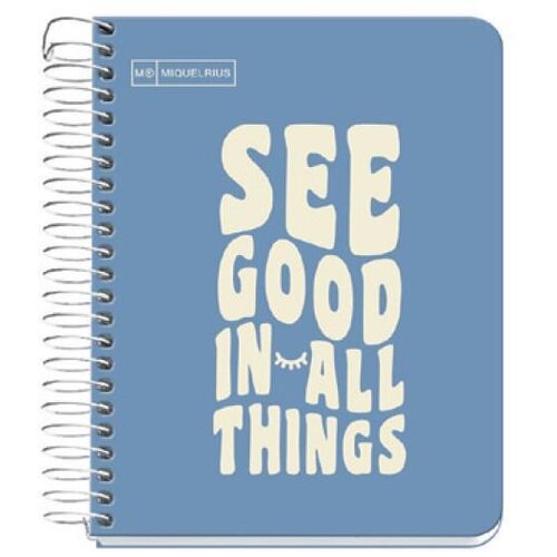 MiquelRius Kolegij blok A6 90g 100L spiralni crte Messages rigid cardboard capri MR4276 Cijene