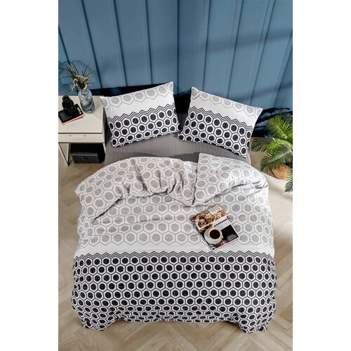 Hanah home set posteljine s geometrijskim uzorkom, 160x220 cm, siva Cijene