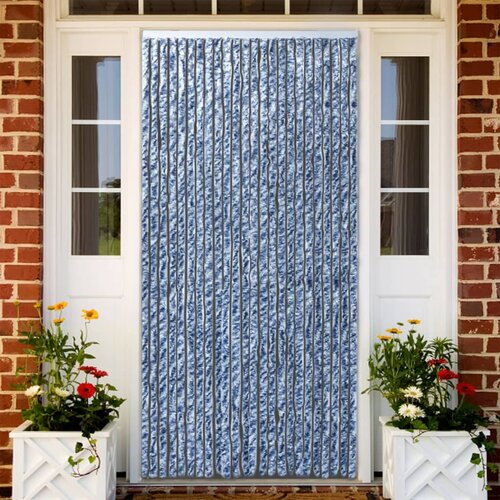 vidaXL Zastor protiv muha plava i bijeli 100 x 230 cm od šenila Cijene