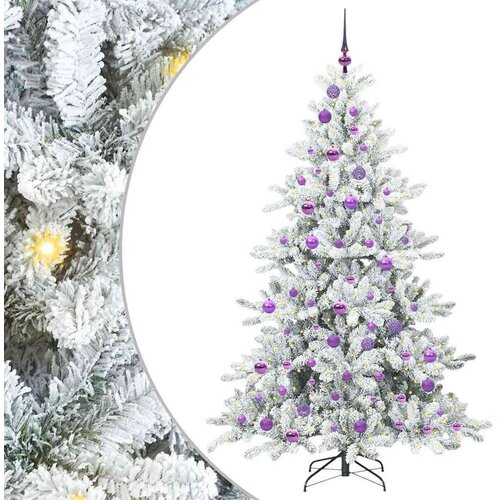  Umjetno božićno drvce s nogom with LEDs s stalakom 180cm PVC Slike