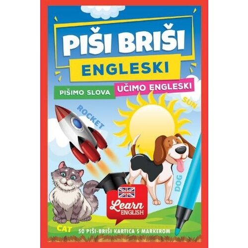 Piši-Briši edukativne kartice piši briši engleski Slike