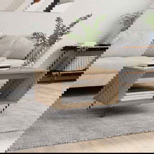 VidaXL Kava Stol hrast artisan 60 x 50 x 40 cm Konstruirano drvo Slike