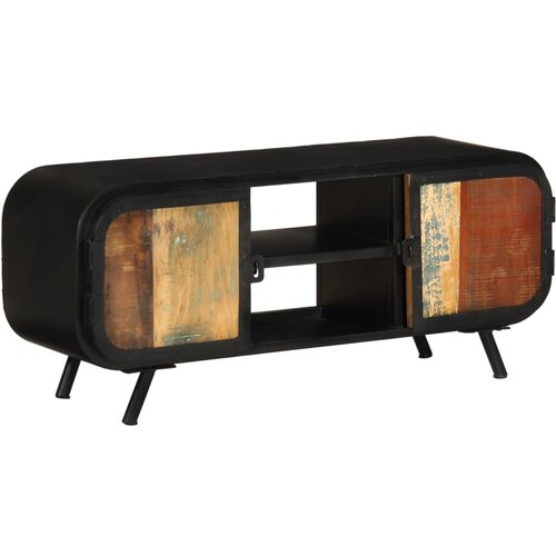TV ormarić 110 x 30 x 45 cm od masivnog obnovljenog drva Cene