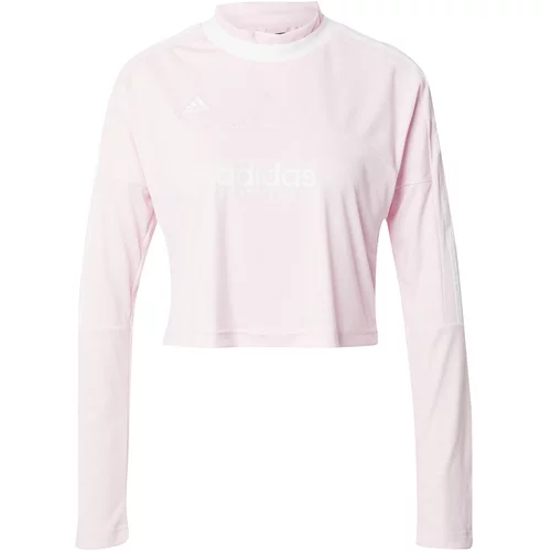 ADIDAS SPORTSWEAR Tehnička sportska majica 'Tiro' roza / bijela
