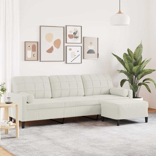  Trosjed s tabureom Krem 210 cm bar&scaron;unasti Cijene