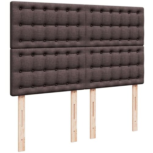 vidaXL Krevet s oprugama i madracem tamnosmeđi 160x200 cm tkanina Cijene