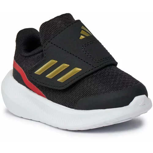 Adidas Čevlji RunFalcon 3.0 Hook-and-Loop Shoes IG5390 Cblack/Goldmt/Betsca