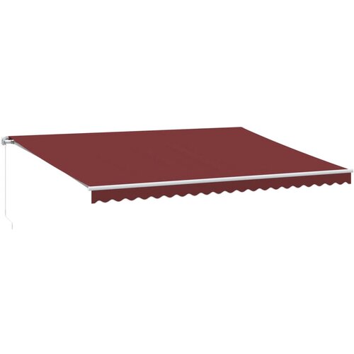 vidaXL Tenda na ručno uvlačenje s LED bordo 500 x 300 cm Cijene