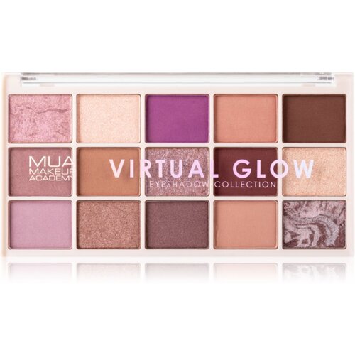MUA Makeup Academy Professional 15 Shade Palette paleta senčil za oči odtenek Virtual Glow 12 g Cene