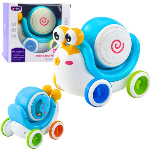  Interactive Snail Riding Drum Musical Educational Blue Cene