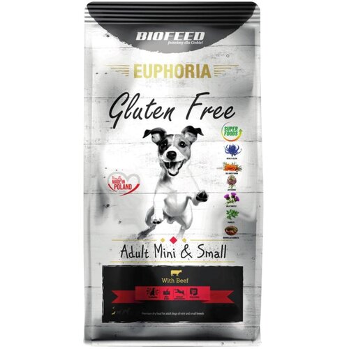 BIOFEED Euphoria G-F dogs MINI&SMALL govedina 12kg, (21385646) Cene