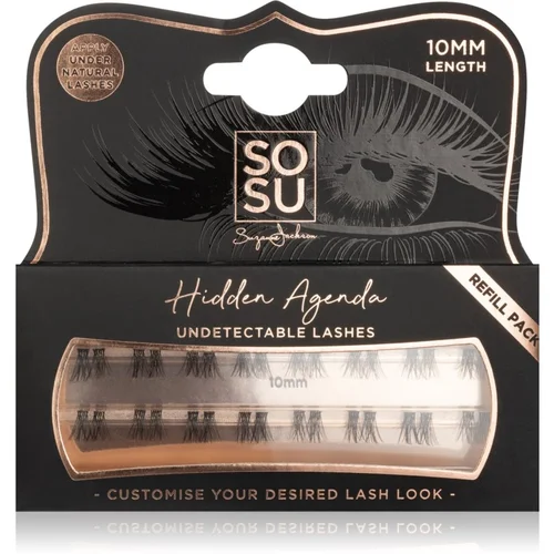 SOSU by Suzanne Jackson Hidden Agenda Undetectable Lashes samoljepljive pojedinačne trepavice 10 mm