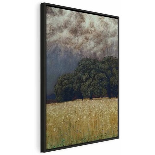  Slika - Hans Thoma &ndash; Calm Before the Storm 60x90 U crnom drvenom okviru Cijene
