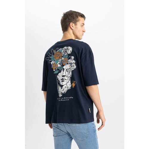 Defacto Loose Fit Crew Neck Printed T-Shirt Cene