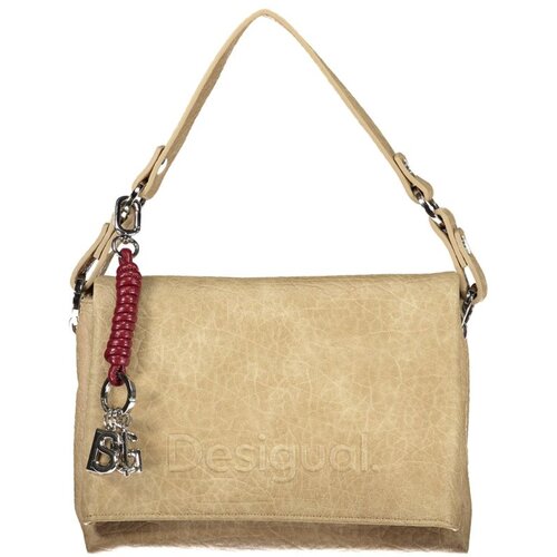 Desigual ženska crossbody torbica s preklopom 16x10x23 cm bež Slike