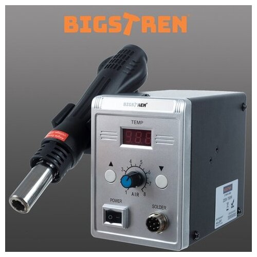  700W LCD stanica za lemljenje vrućim zrakom do 500&amp;deg;C + mlaznice Slike