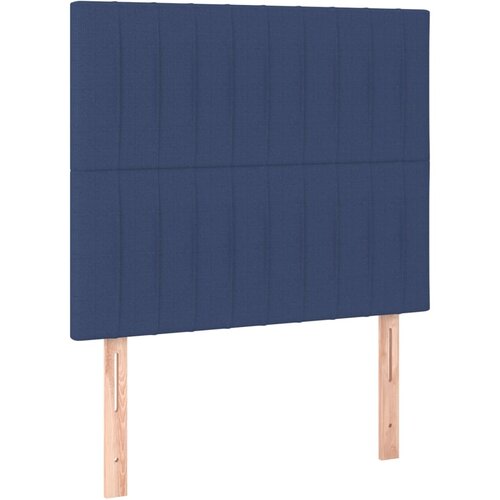 Maison Chic Posteljno vzglavje - Vzglavna omarica 2 kosa modro 80x5x78/88 cm blago, (22077865) Slike