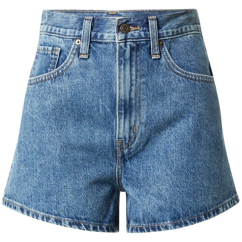 Levi's Kavbojke 'HIGH WAISTED MOM SHORT MED INDIGO - FLAT FINISH' moder denim Cene