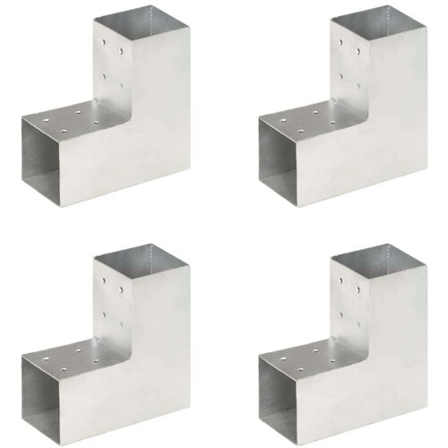 vidaXL spojnici za stupove u l-obliku 4 kom pocinčani metal 81 x 81 mm Cijene