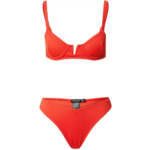 Nasty Gal Bikini narančasto crvena