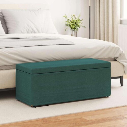  Stolica Temno zelena 101 x 41 x 40 cm Tkanina in obdelano les, (5000302397) Cene