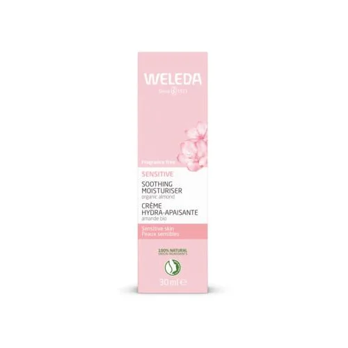 Weleda Sensitive Soothing Moisturiser krema za umirivanje kože 30 ml za žene