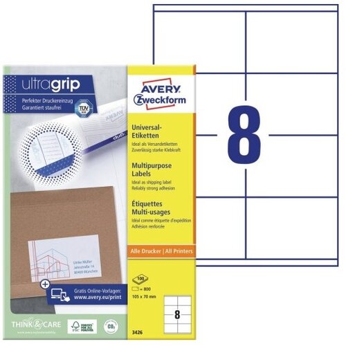  Etikete zweckform 3426 105x70mm ZWECKFORM Slike