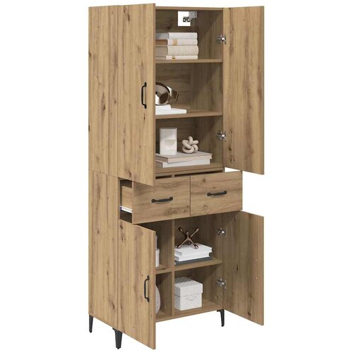  Highboard Umjetnički hrast 69,5 x 34 x 180 cm Konstruirano drvo Slike
