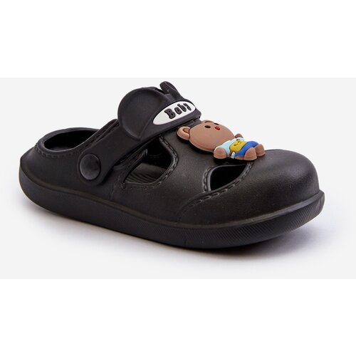 Boto Children's Foam Flip-Flops with Decoration Black Opleja Cene