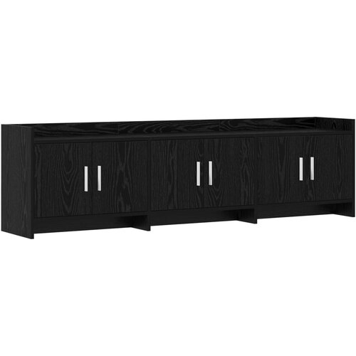 TV ormar 168 x 33 x 47 cm Crni hrast Konstruirano drvo Slike