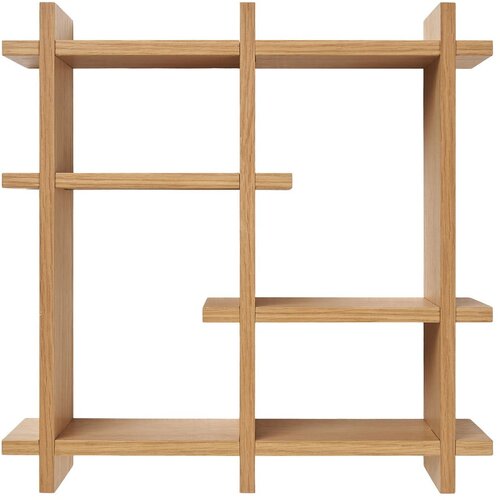 House Nordic Polica s vi&amp;scaron;e razina u dekoru hrasta u prirodnoj boji 40 cm Olsberg &amp;ndash; Slike