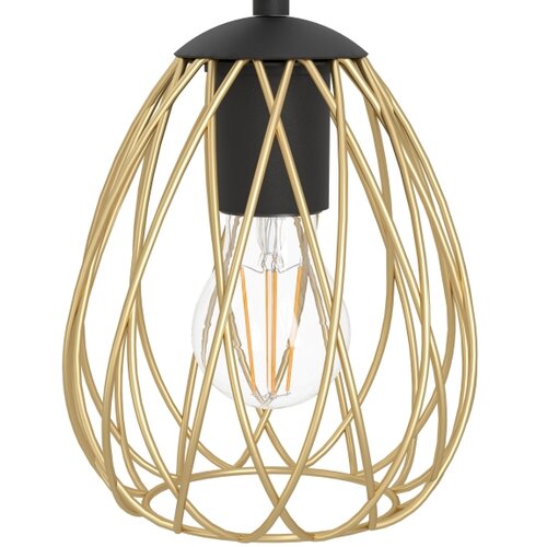 Eglo 390092 - visilica na sajli jazminia 6xE27/40W/230V crna/zlatna Slike