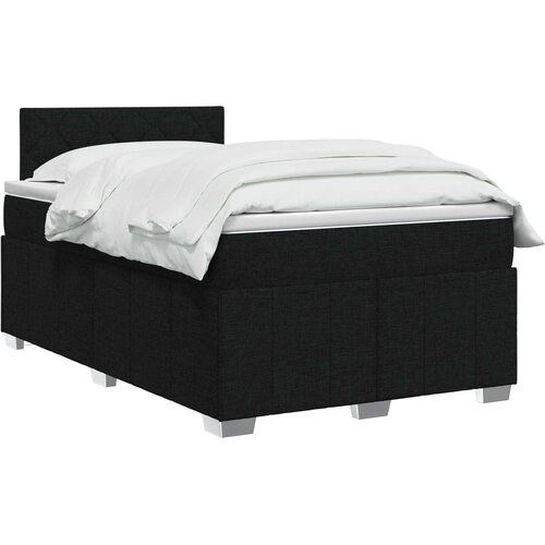  Boxspring krevet s madracem Crna 120 x 190 cm Tkanina Slike