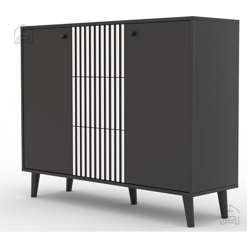 ADRK Furniture Komoda Fadi - črna Slike