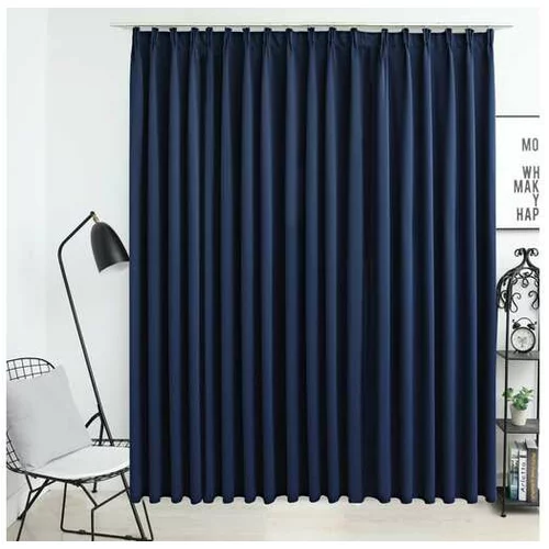  Zatemnitvena zavesa z obešali modra 290x245 cm