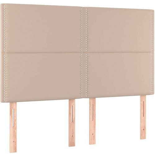 vidaXL Okvir za krevet s uzglavljem cappuccino 140x190 cm umjetna koža Cijene